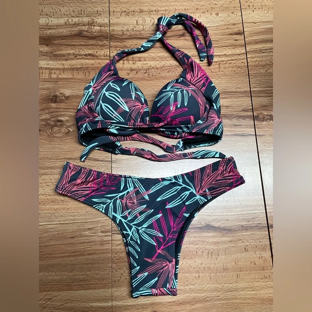 Botanical Leaves Bikini Bottom Set